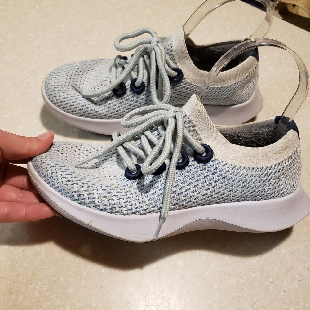 Allbirds Tree Dasher 2 Blizzard Gray Lace Up Comfort Shoes Sneaker Women's 7 - Picture 4 of 8